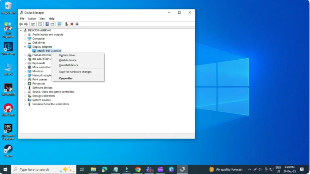 Update Graphics Driver