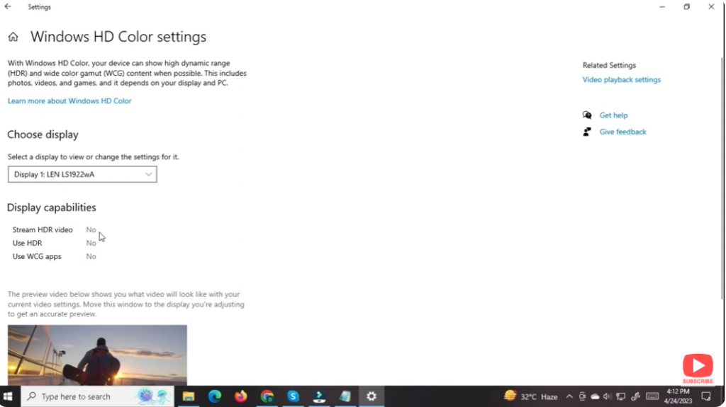 Use Windows HDR Calibration Tool
