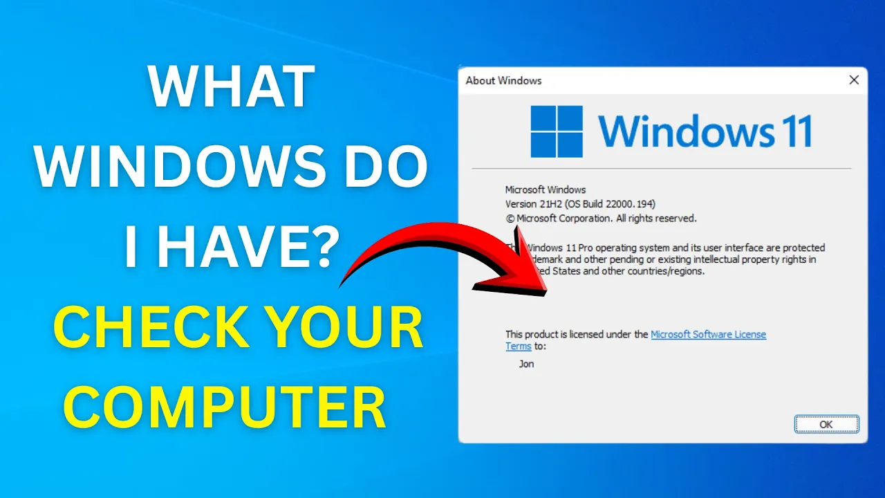 What windows do i have? check your computer windows version