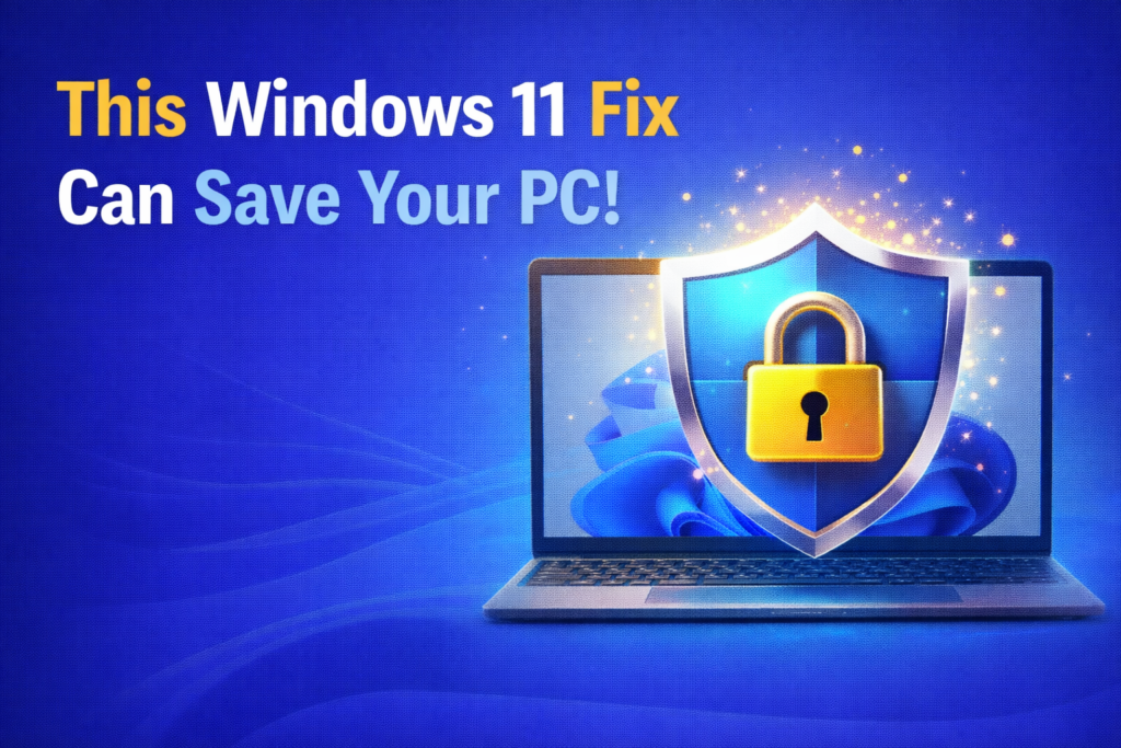 Windows 11 Fix Can Save Your PC