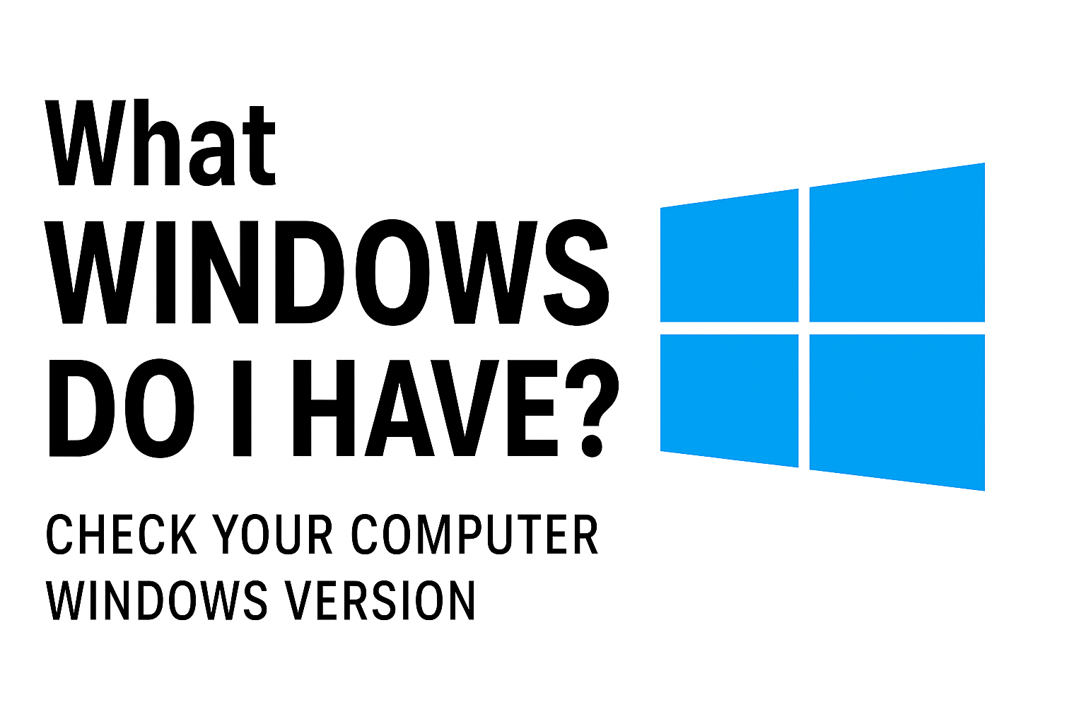 check your computer windows version