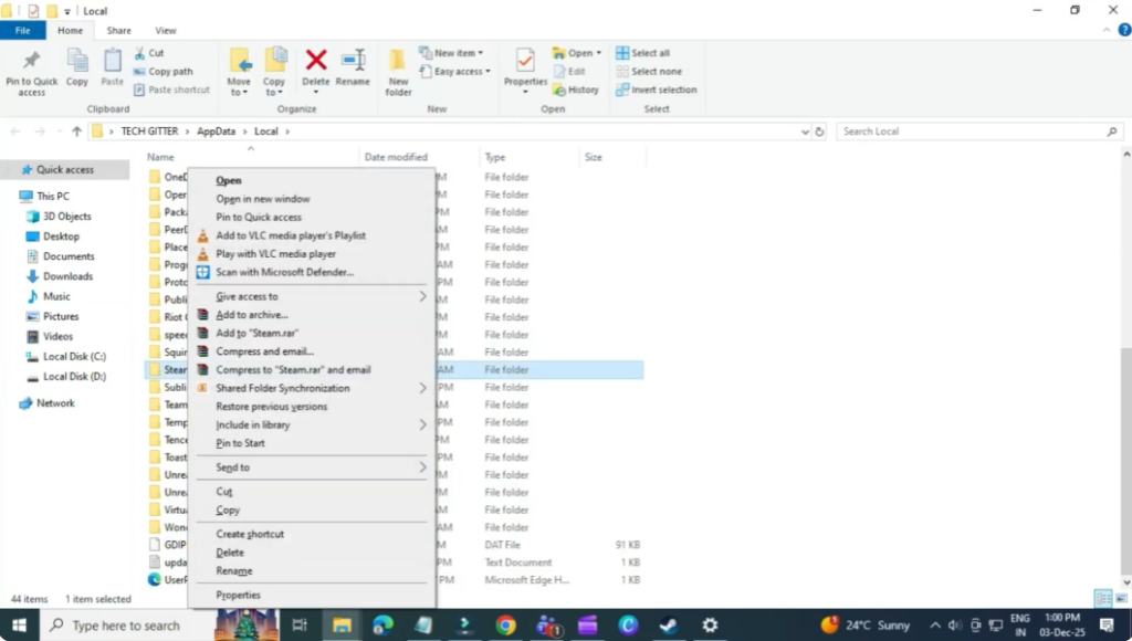 clear local app data