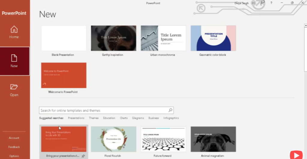 click on More Themes