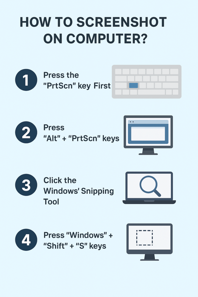 screenshot on computer